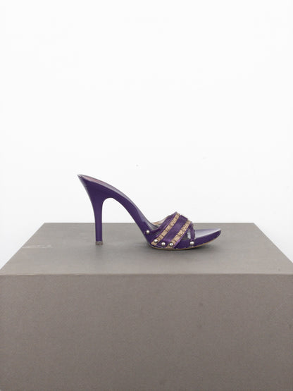 Dior by Galliano SS05 Diorissimo Monogram Mule Heels