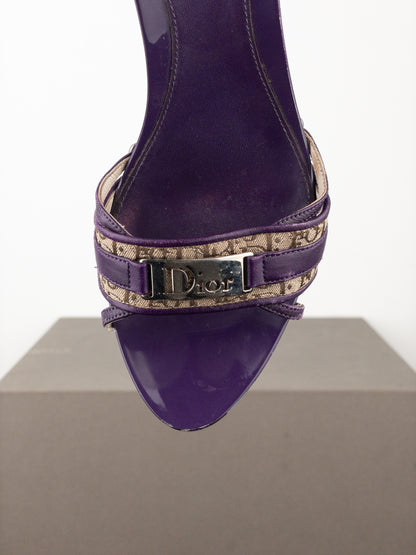 Dior by Galliano SS05 Diorissimo Monogram Mule Heels