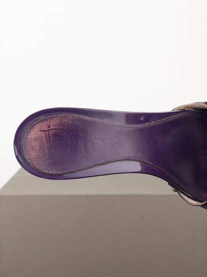 Dior by Galliano SS05 Diorissimo Monogram Mule Heels