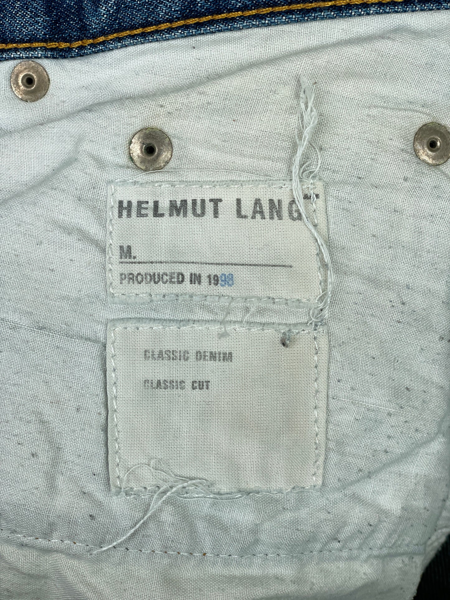 Helmut Lang Raw Denim Jeans