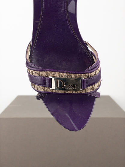 Dior by Galliano SS05 Diorissimo Monogram Mule Heels