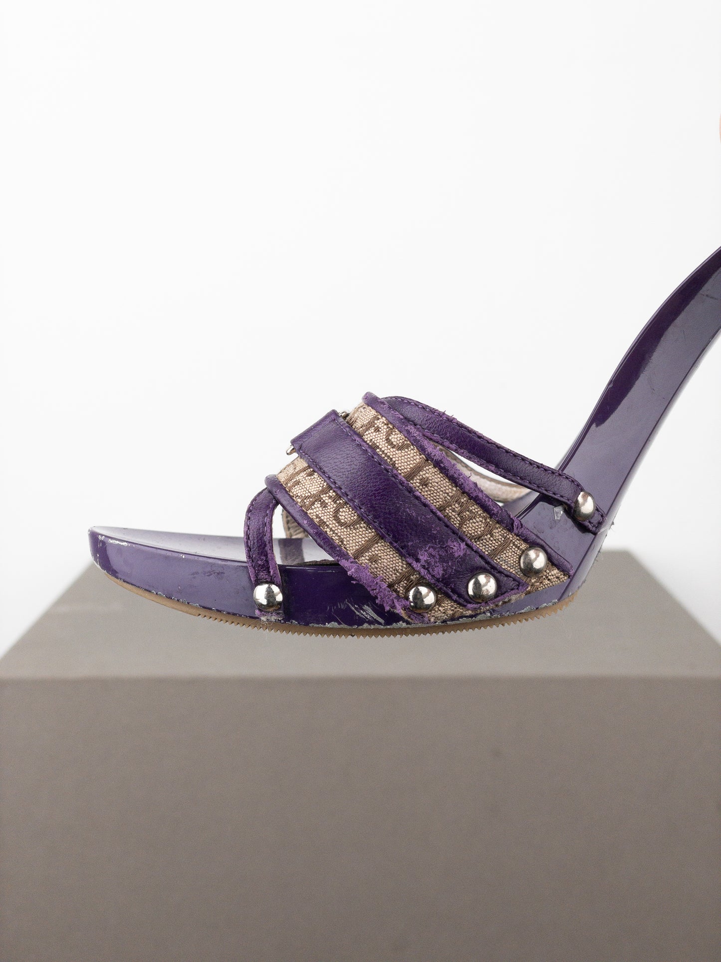 Dior by Galliano SS05 Diorissimo Monogram Mule Heels