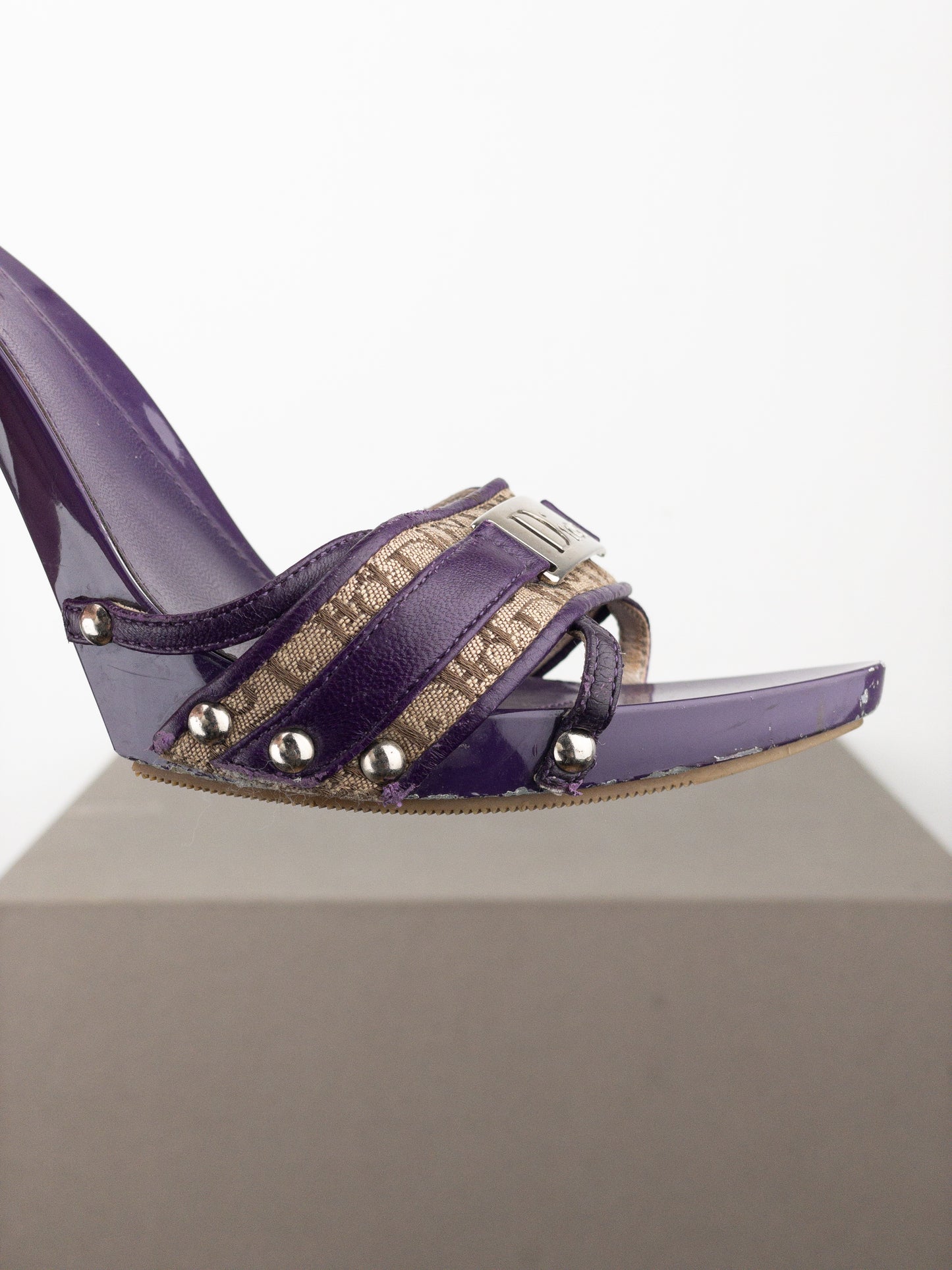 Dior by Galliano SS05 Diorissimo Monogram Mule Heels