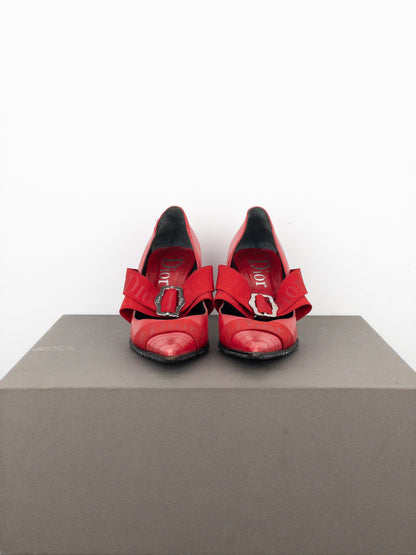 Dior by Galliano 2000s Pointed Toe Bondage Pump Heels