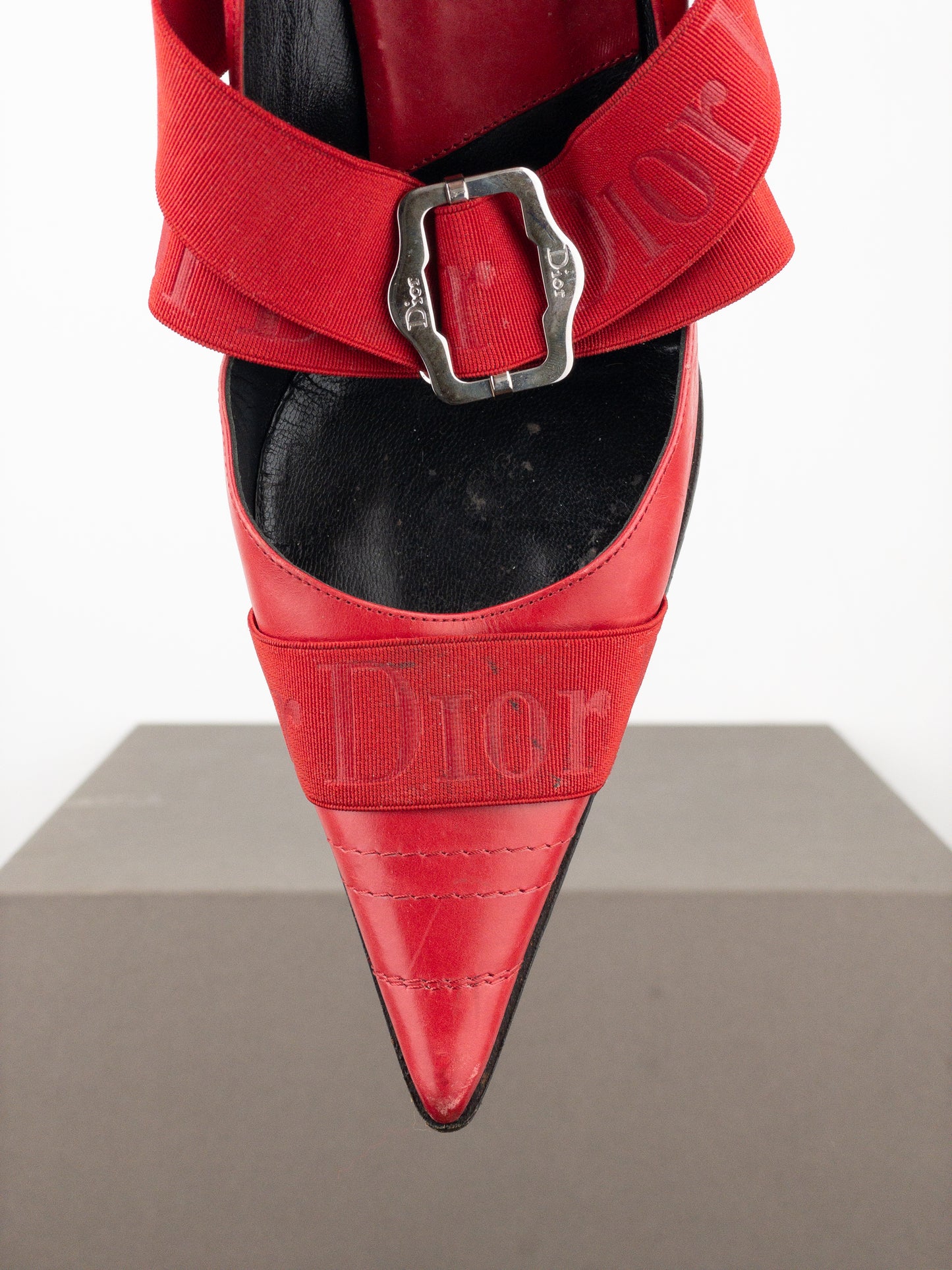 Dior by Galliano 2000s Pointed Toe Bondage Pump Heels