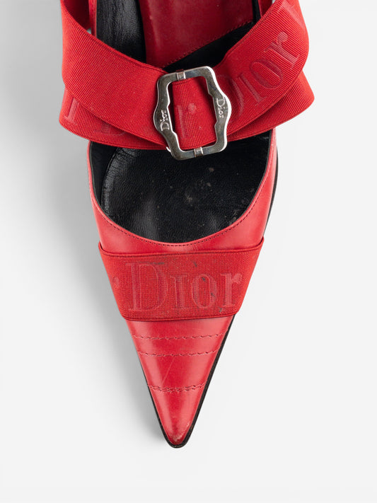 Dior by Galliano 2000s Pointed Toe Bondage Pump Heels – photo 7