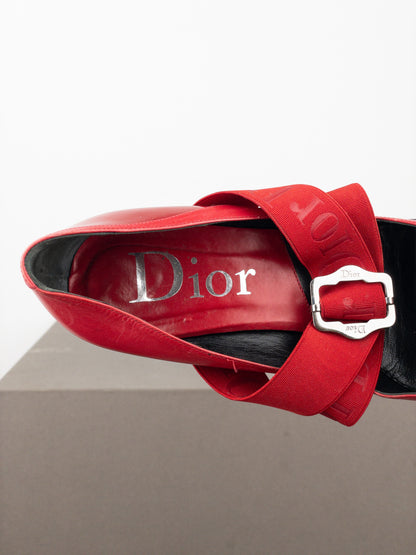 Dior by Galliano 2000s Pointed Toe Bondage Pump Heels