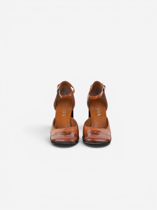 Prada AW99 Square Toe Brogue Pump Heels – photo 5