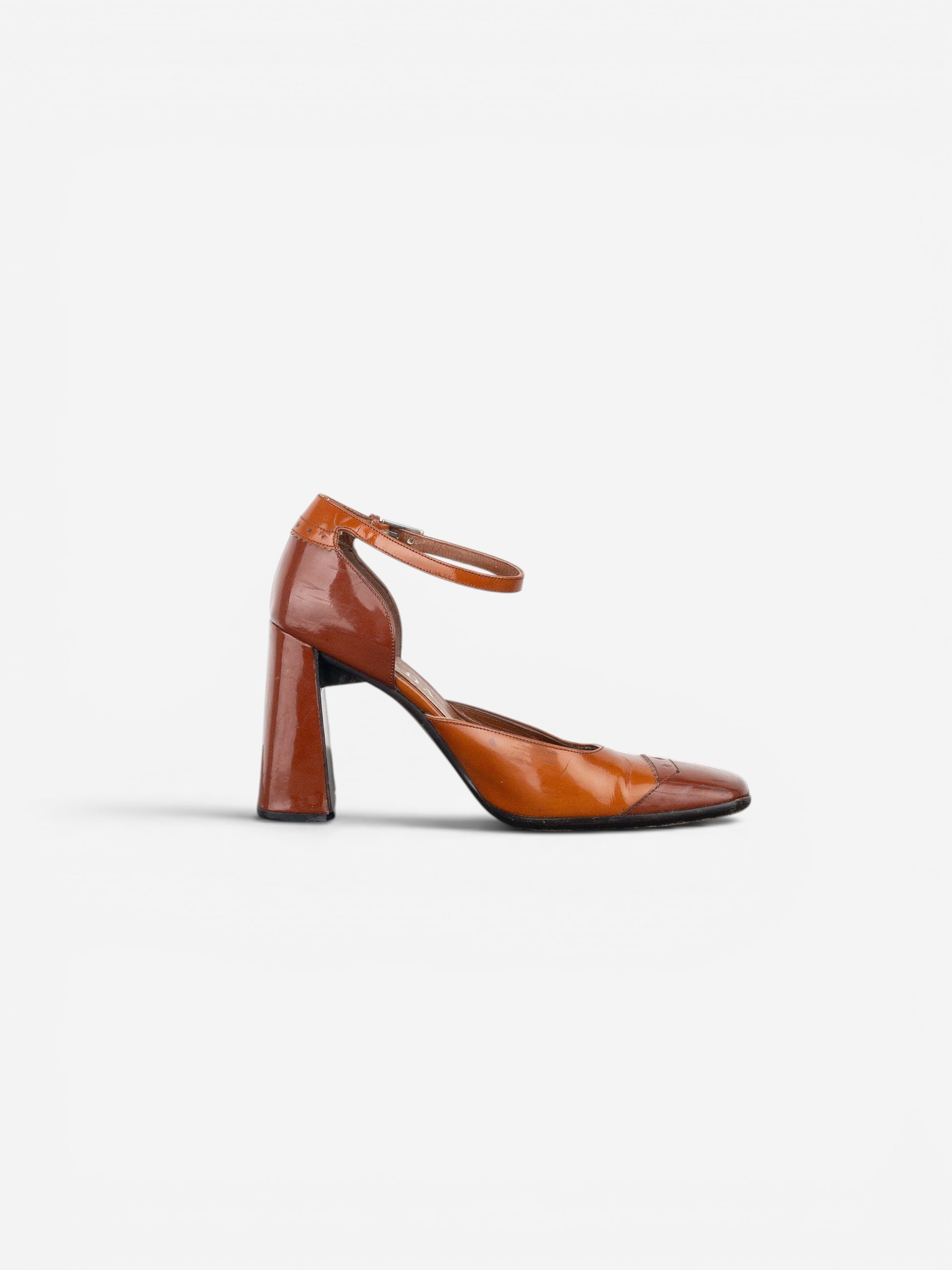 Prada AW99 Square Toe Brogue Pump Heels – photo 4