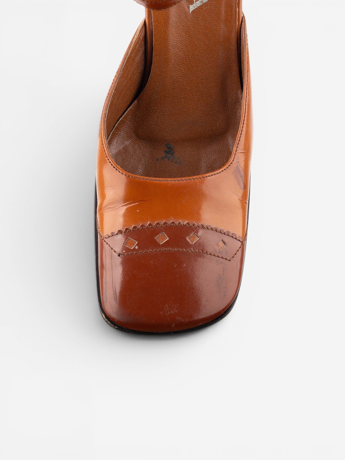 Prada AW99 Square Toe Brogue Pump Heels – photo 8