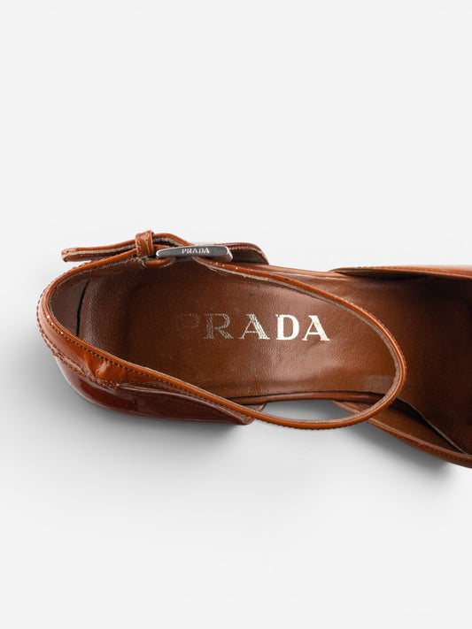 Prada AW99 Square Toe Brogue Pump Heels – photo 11