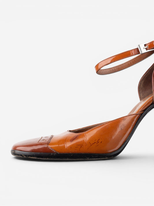 Prada AW99 Square Toe Brogue Pump Heels – photo 9