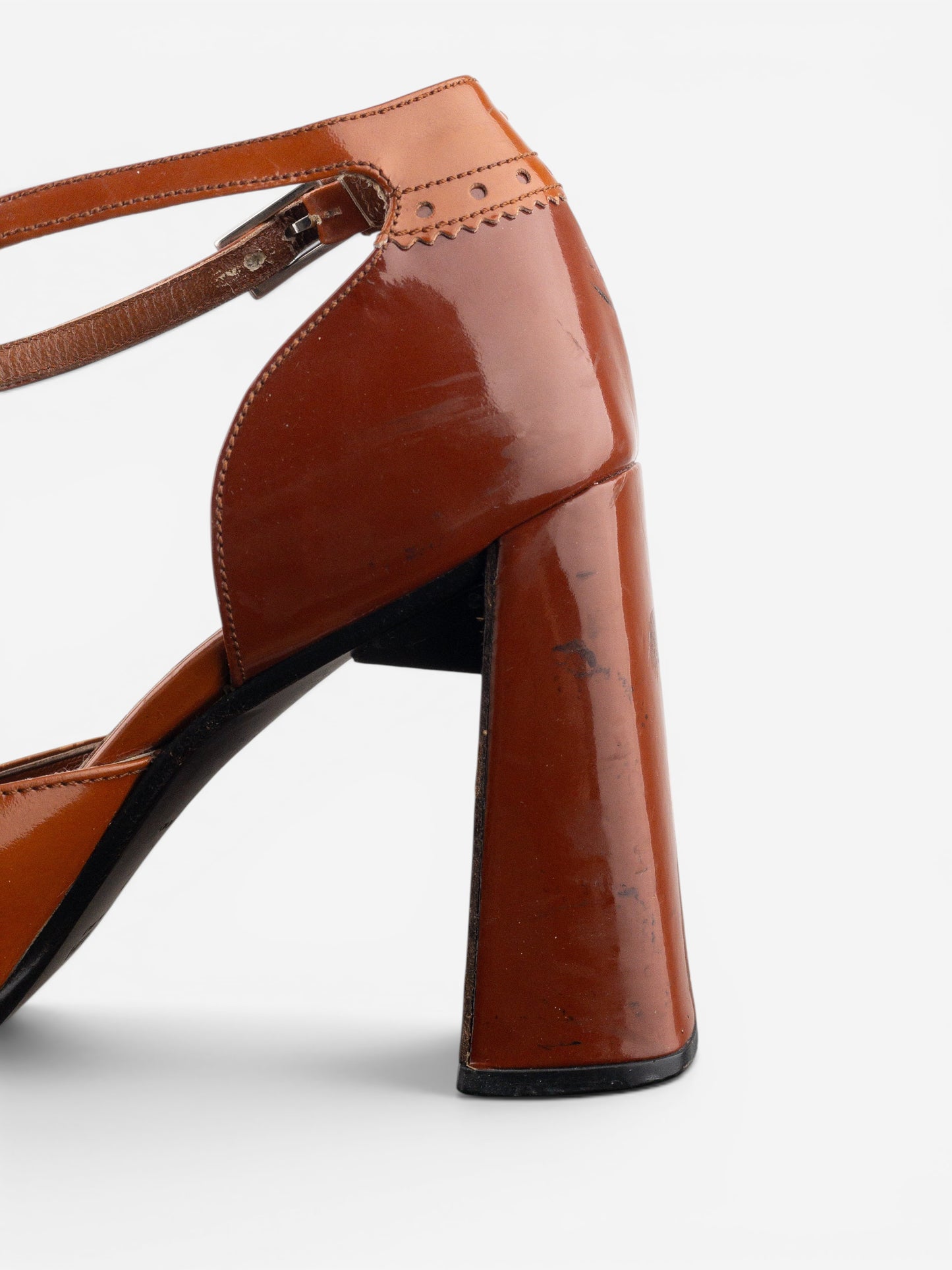 Prada AW99 Square Toe Brogue Pump Heels – photo 10