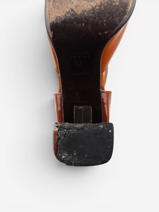 Prada AW99 Square Toe Brogue Pump Heels – photo 13