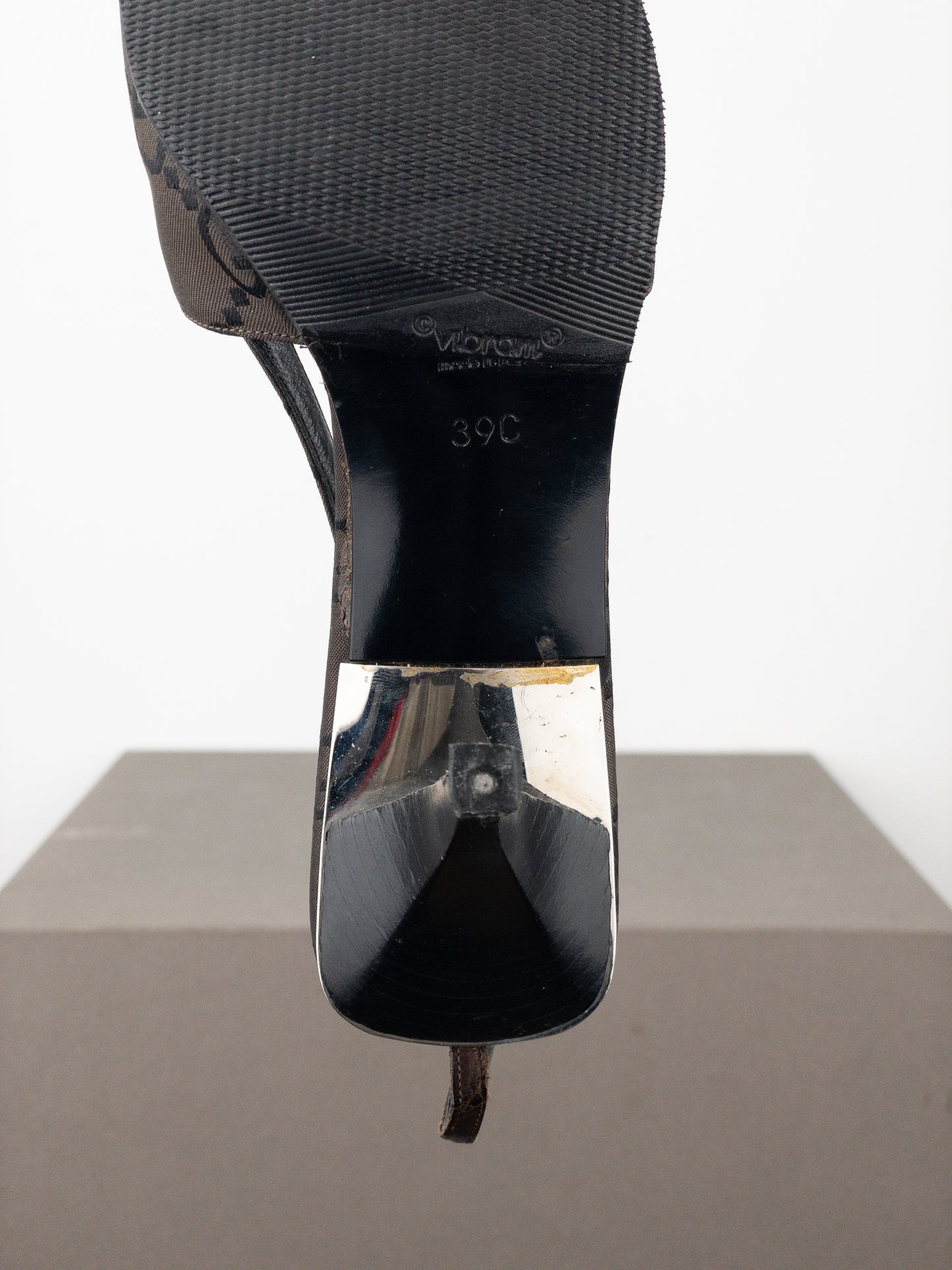 Gucci by Tom Ford SS98 Square Toe Crystal Slingback Pump Heels