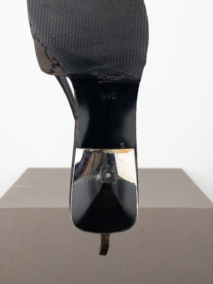 Gucci by Tom Ford SS98 Square Toe Crystal Slingback Pump Heels