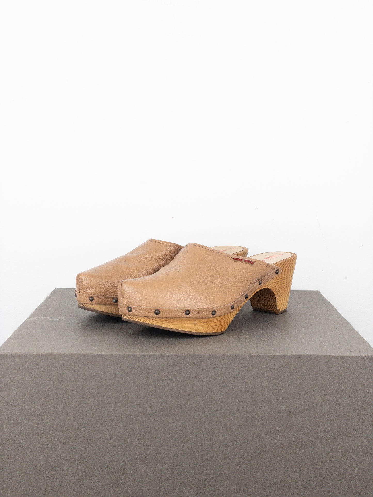 Miu Miu 2000s Studded Mule Clogs
