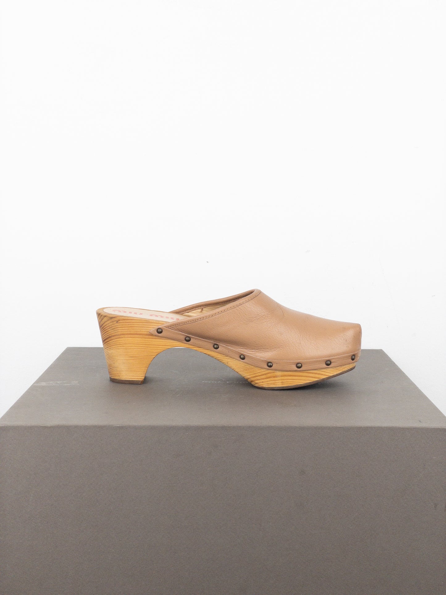 Miu Miu 2000s Studded Mule Clogs
