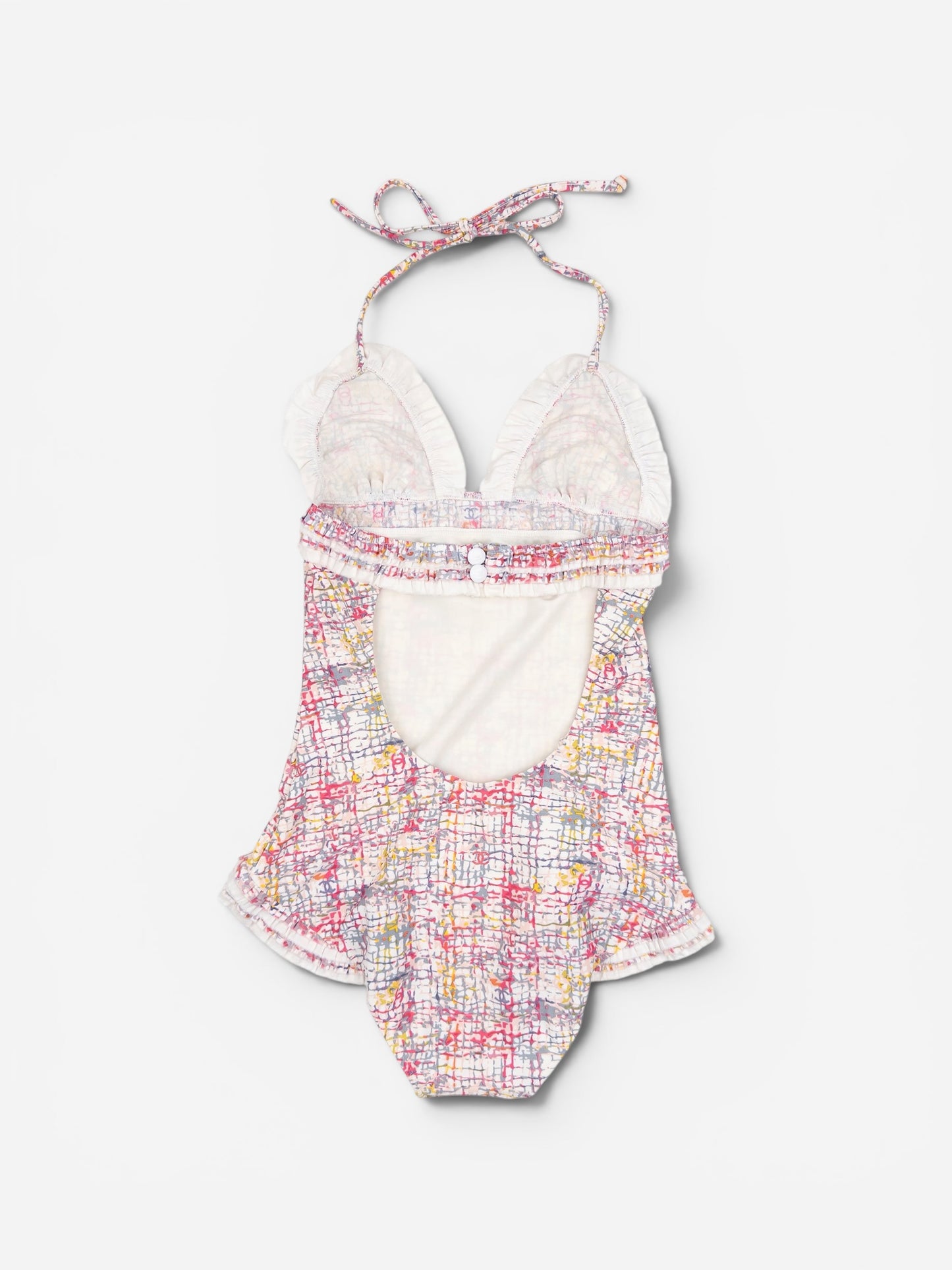 Chanel by Karl Lagerfeld 05C One Piece Open Back Ruffle Bathing Suit – photo 2