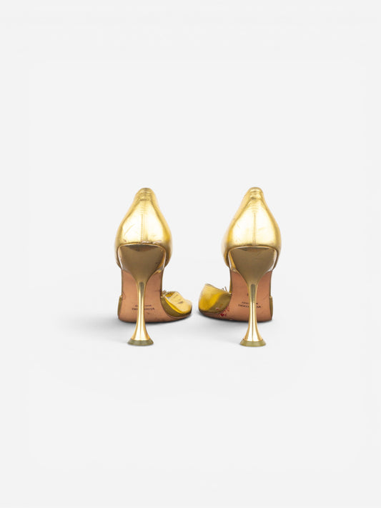 Miu Miu AW99 Square Toe Sculptural Metal High Heels – photo 6