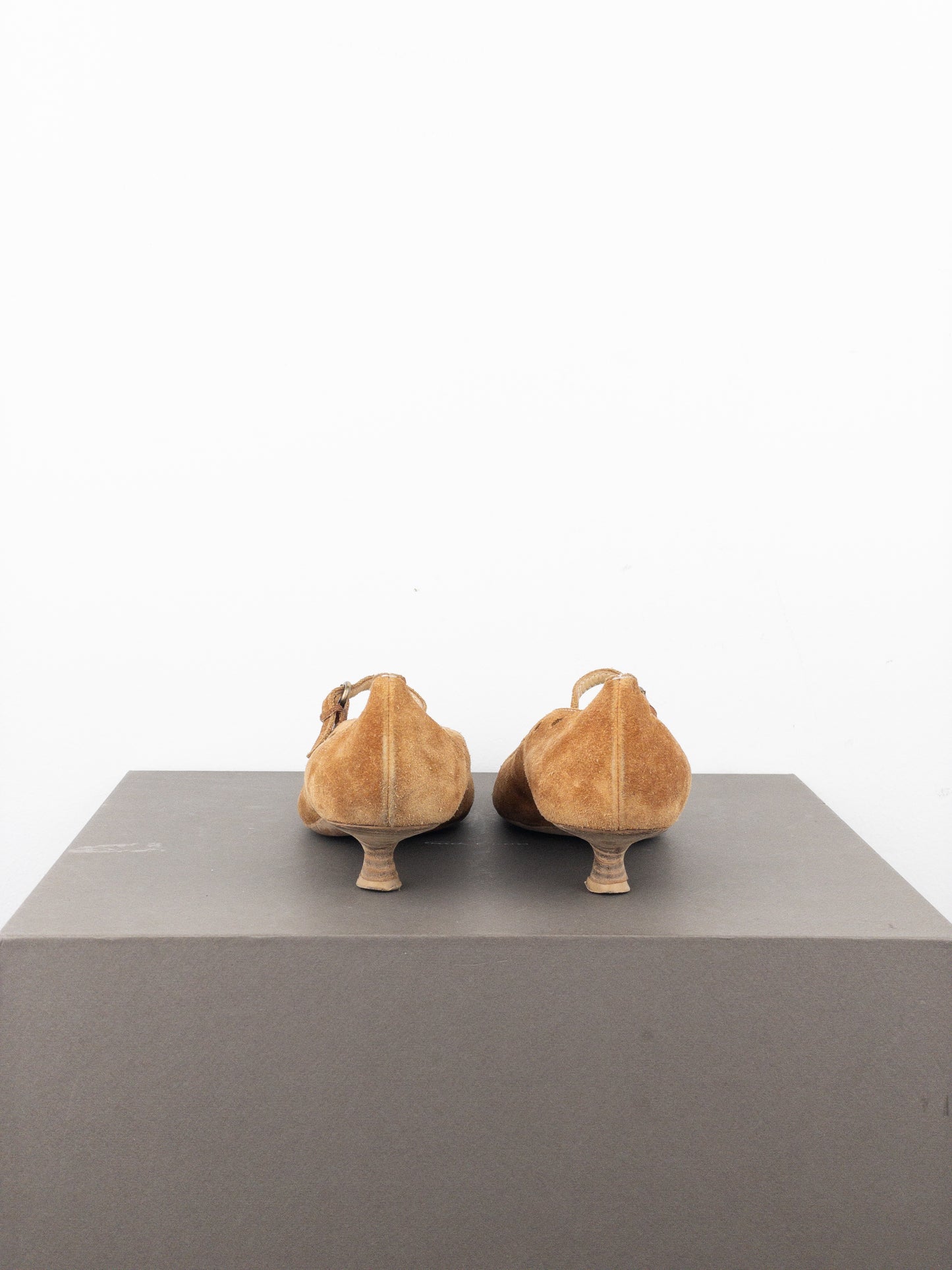 Miu Miu 2000s Suede Mary Jane Pump Kitten Heels