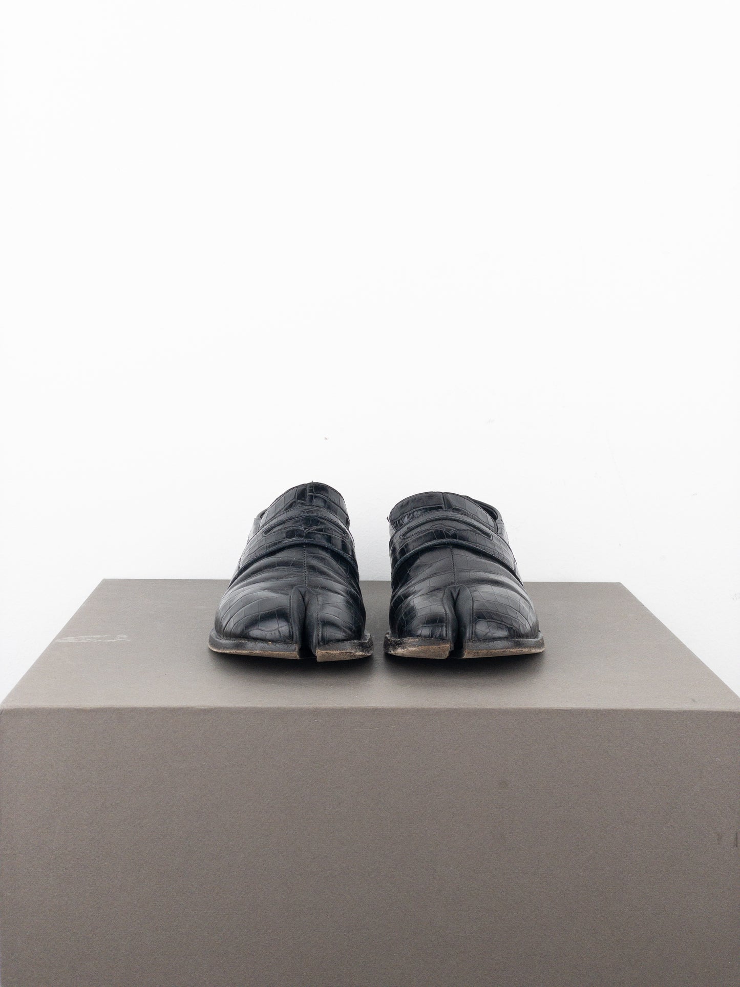 Maison Margiela Crocodile Tabi Penny Loafers