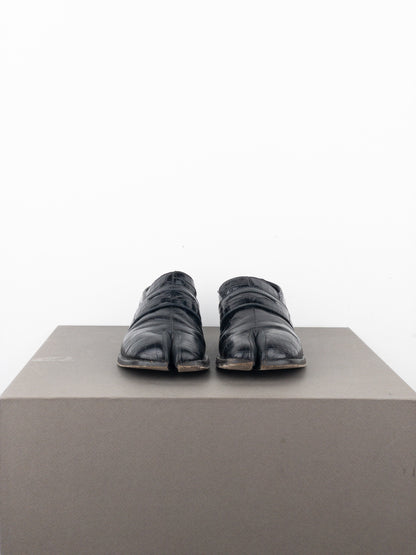 Maison Margiela Crocodile Tabi Penny Loafers