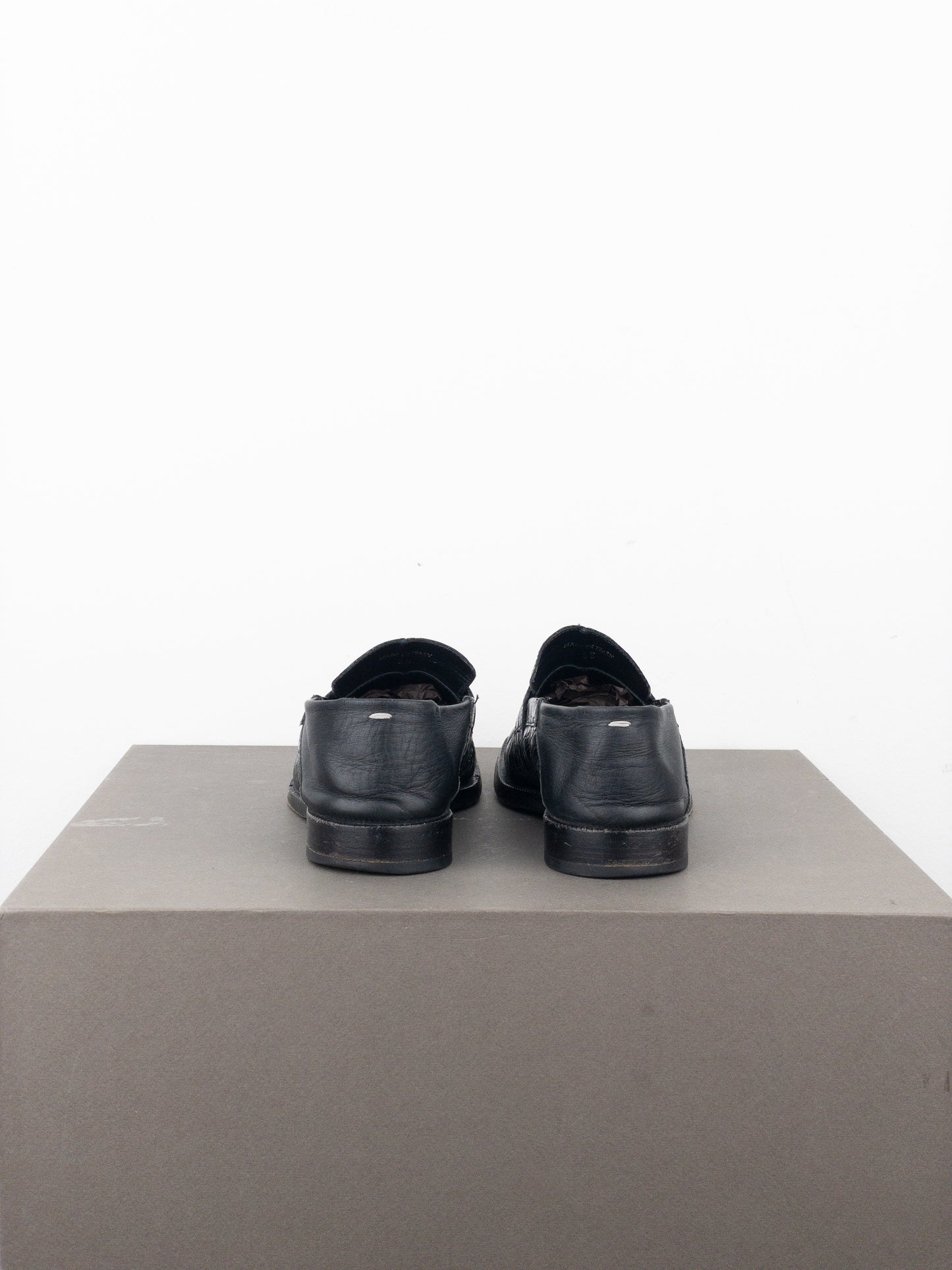 Maison Margiela Crocodile Tabi Penny Loafers