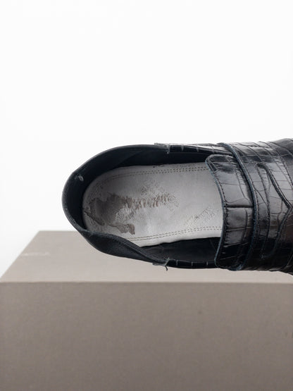 Maison Margiela Crocodile Tabi Penny Loafers