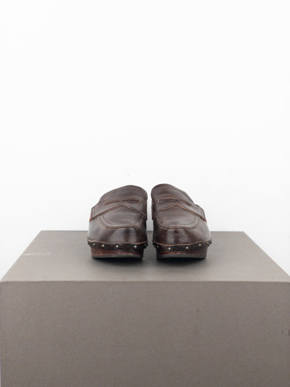 Miu Miu 2000s Penny Loafer Mule Clogs