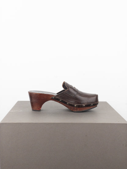 Miu Miu 2000s Penny Loafer Mule Clogs