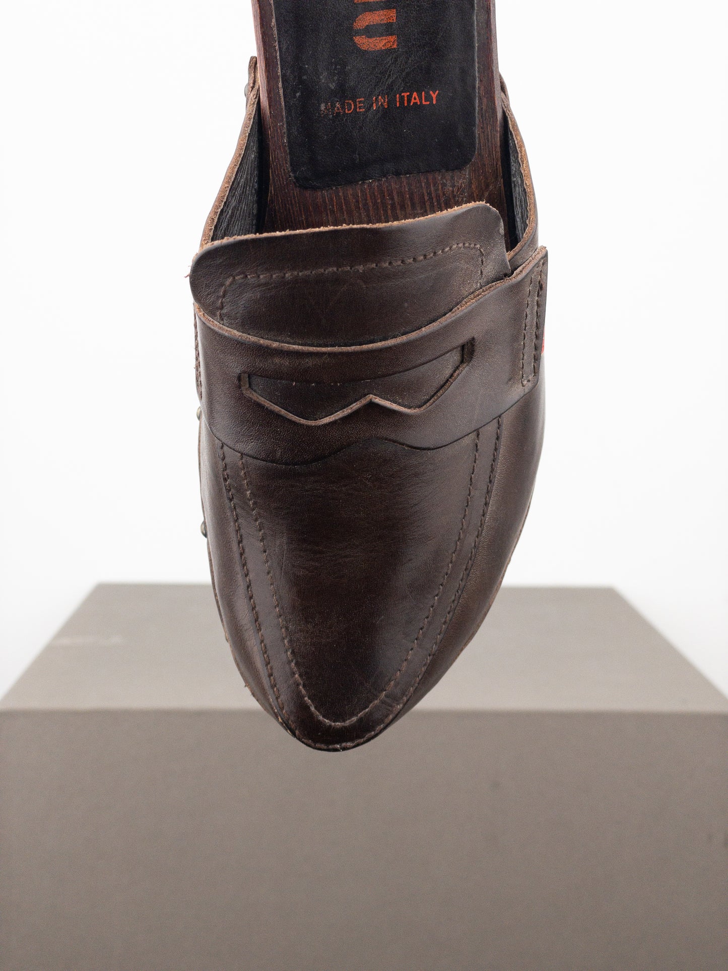 Miu Miu 2000s Penny Loafer Mule Clogs