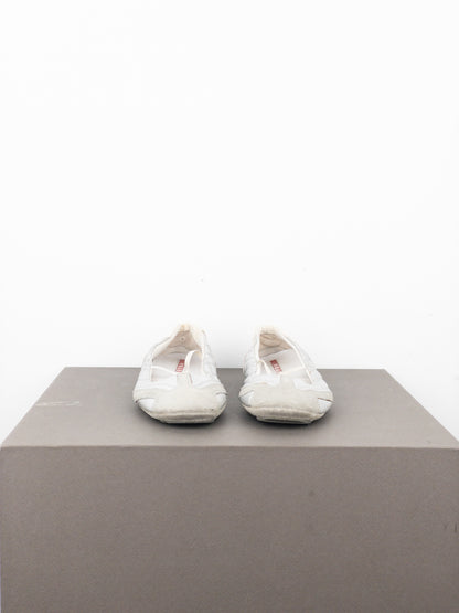 Prada 2000s Linea Rossa Racing Sports Mary-Jane Ballet Flats