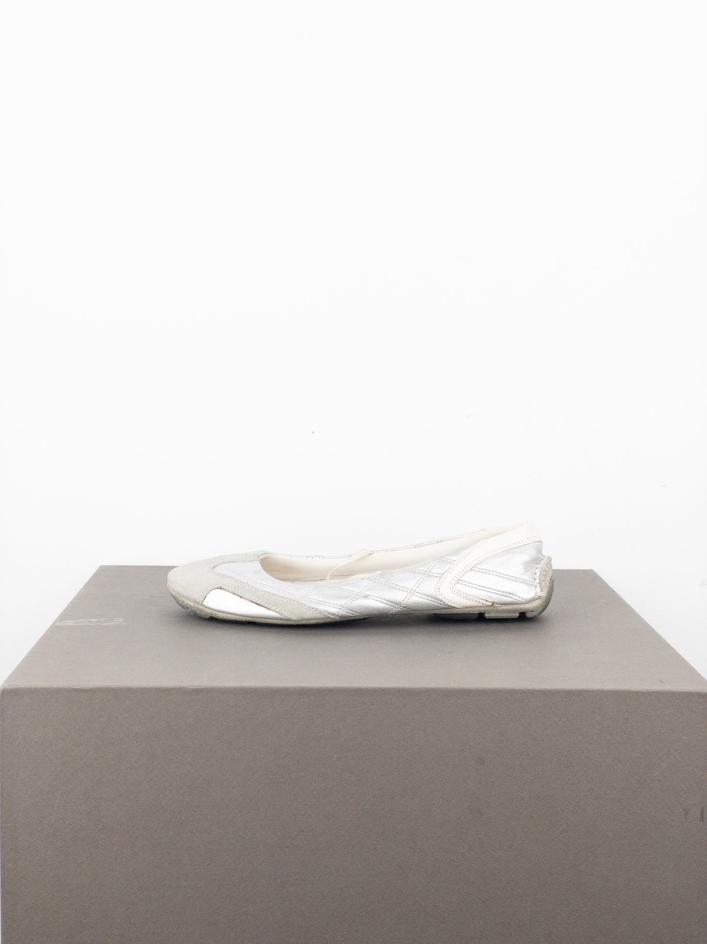 Prada 2000s Linea Rossa Racing Sports Mary-Jane Ballet Flats