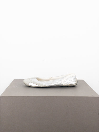 Prada 2000s Linea Rossa Racing Sports Mary-Jane Ballet Flats