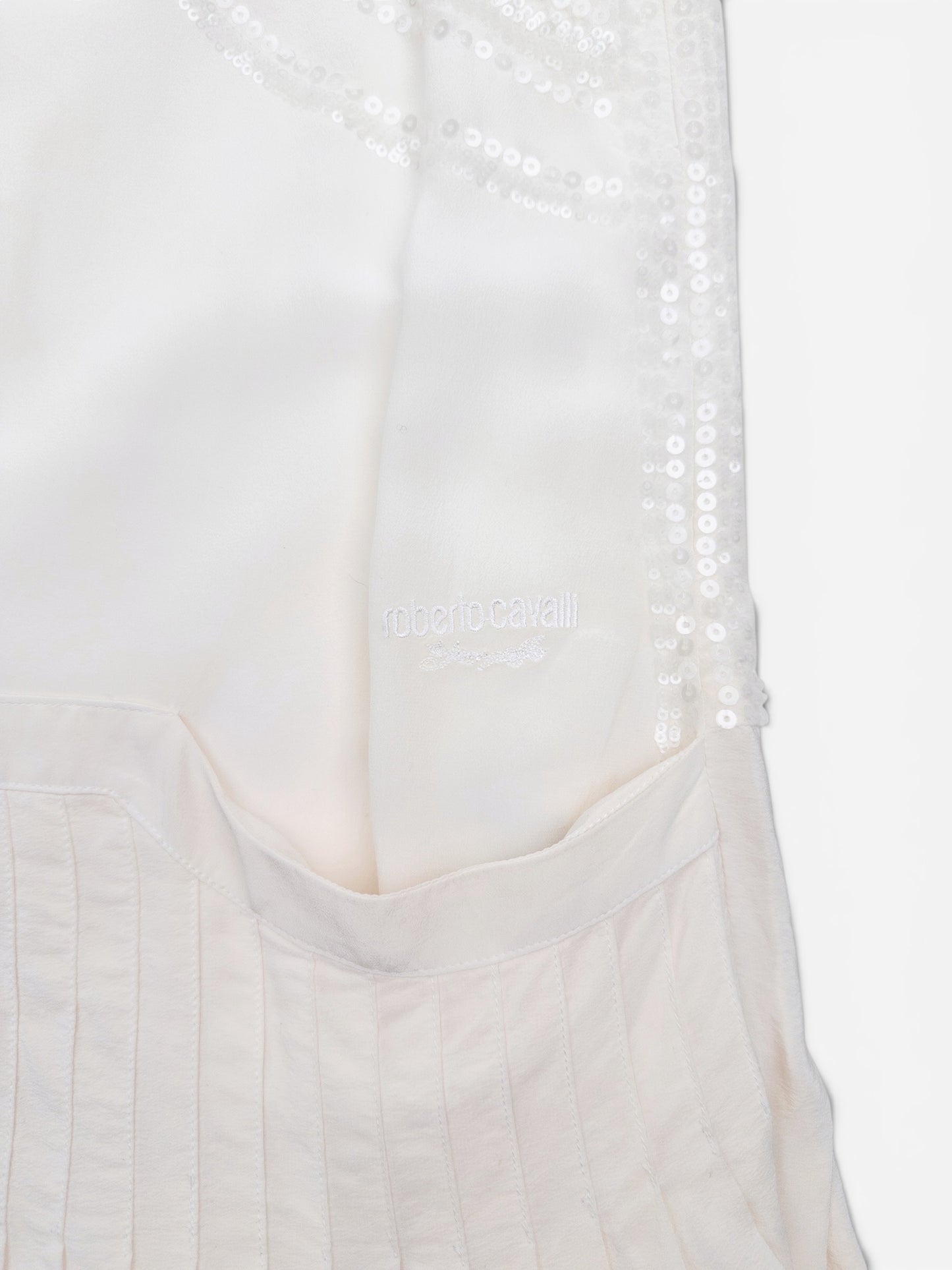 Roberto Cavalli 2000s Sequin Bow Midi Dress