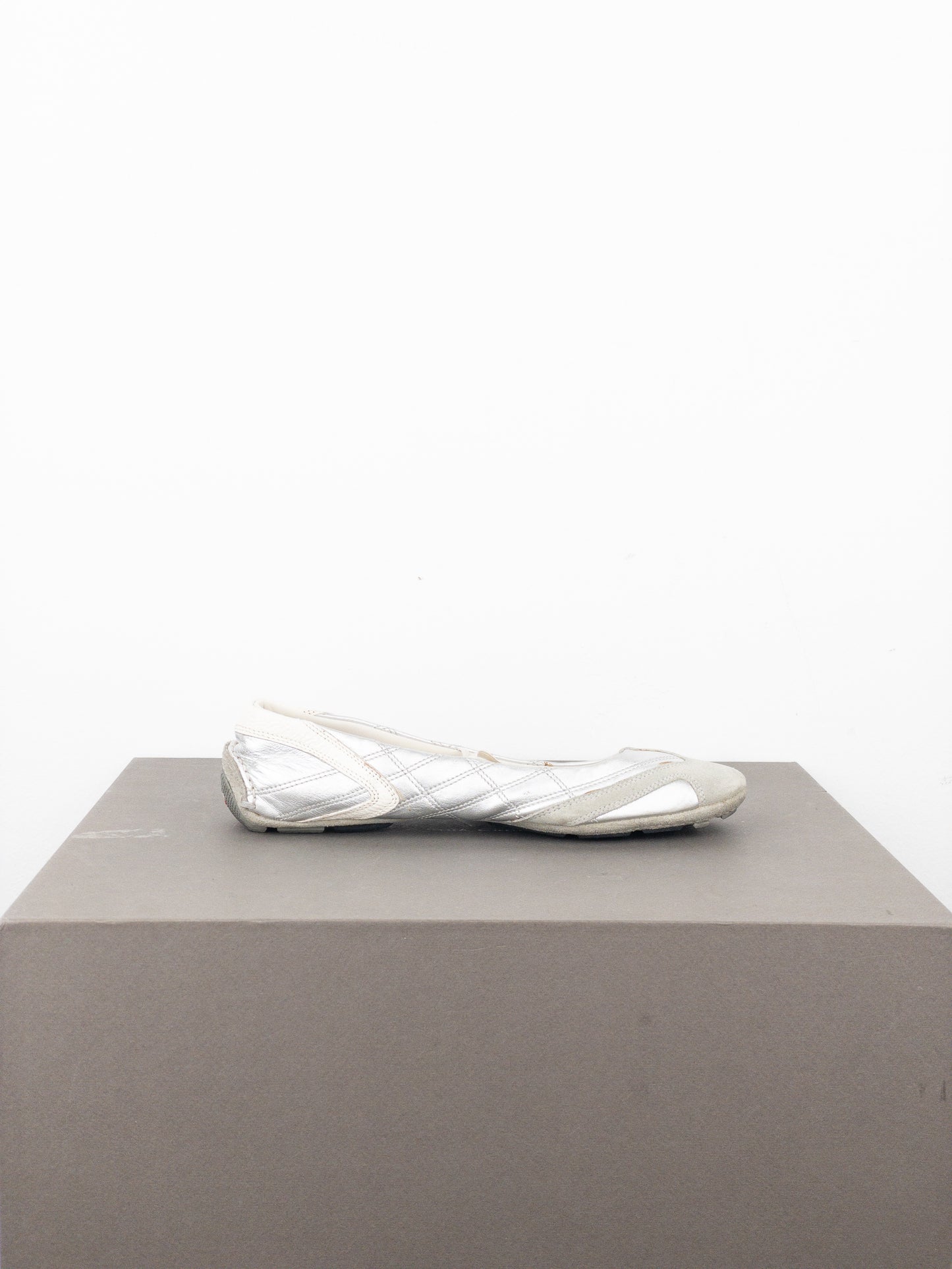 Prada 2000s Linea Rossa Racing Sports Mary-Jane Ballet Flats