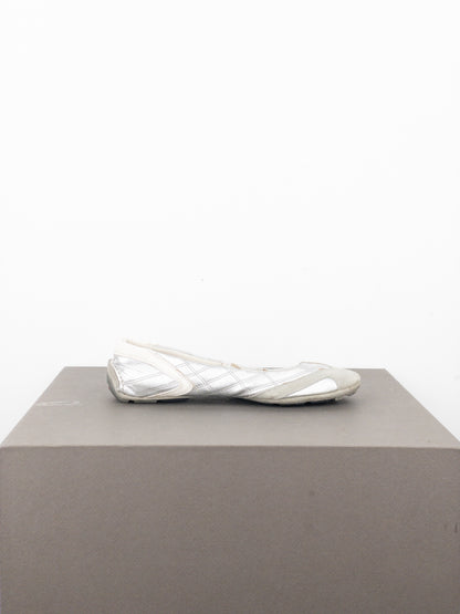 Prada 2000s Linea Rossa Racing Sports Mary-Jane Ballet Flats