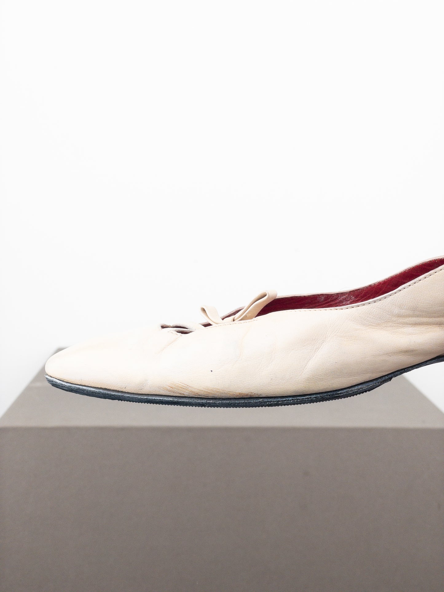 Miu Miu 1990s Square Toe Slingback Kitten Heels