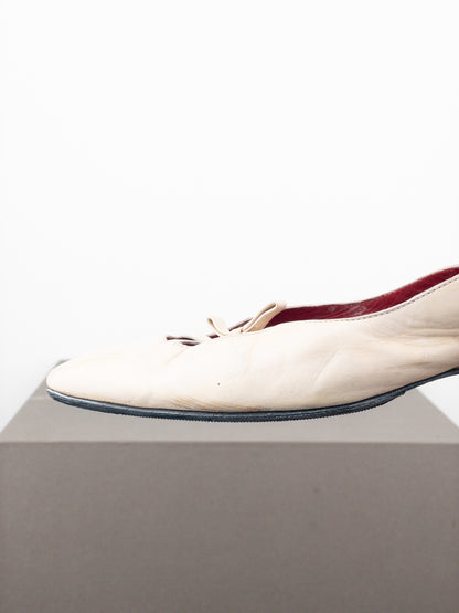 Miu Miu 1990s Square Toe Slingback Kitten Heels