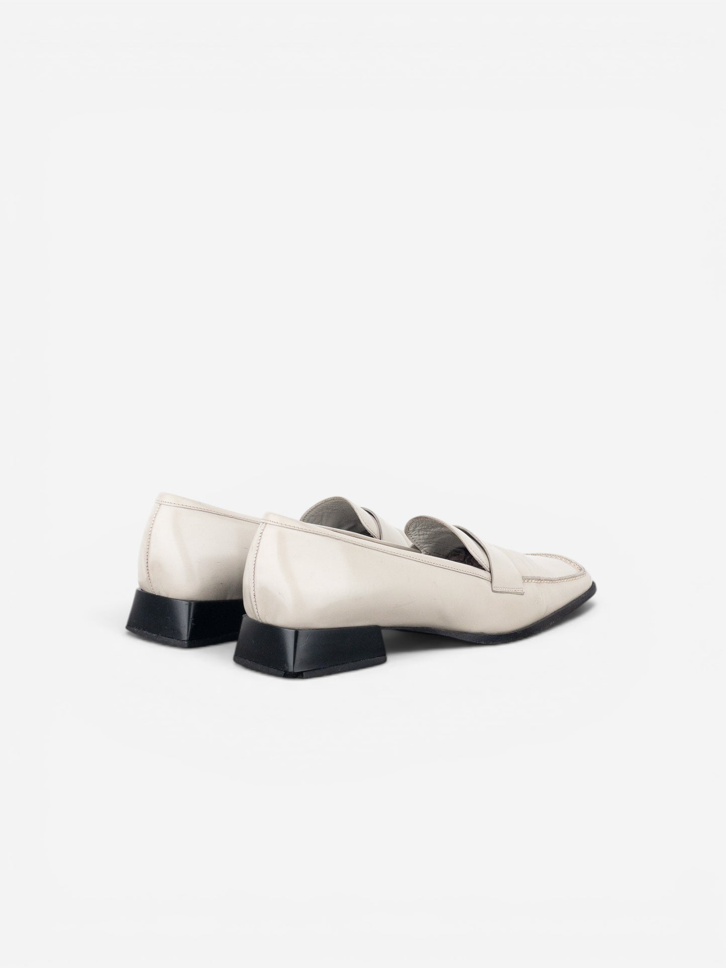 Miu Miu 2000s Square-Toe Penny Loafers – photo 2