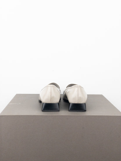 Miu Miu 2000s Square-Toe Penny Loafers