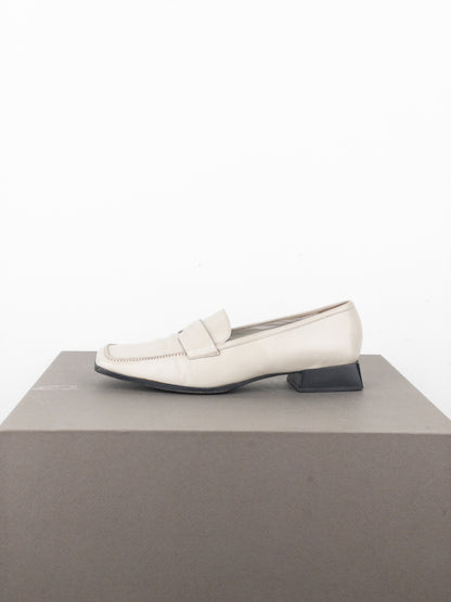 Miu Miu 2000s Square-Toe Penny Loafers