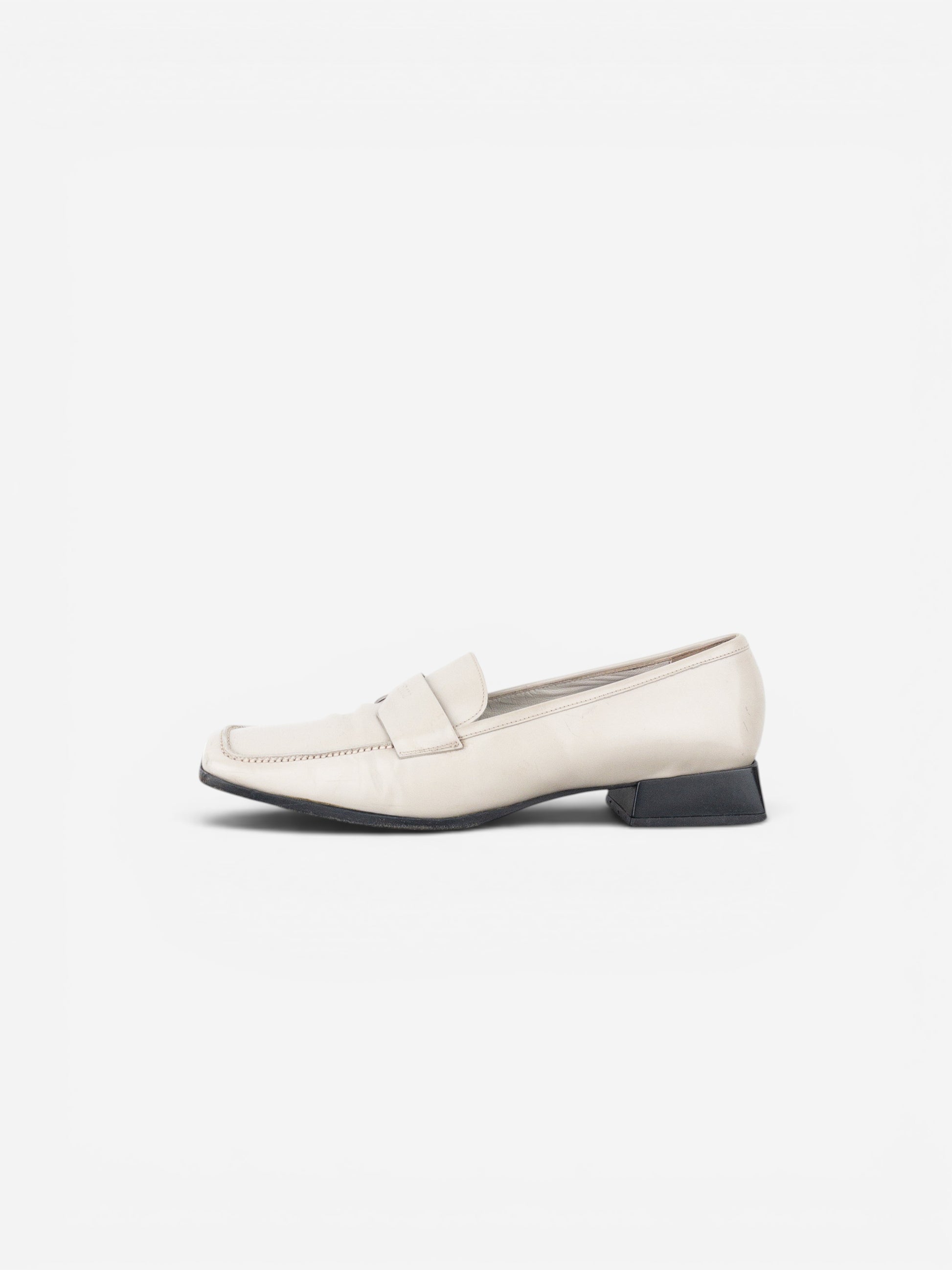 Miu Miu 2000s Square-Toe Penny Loafers – photo 3