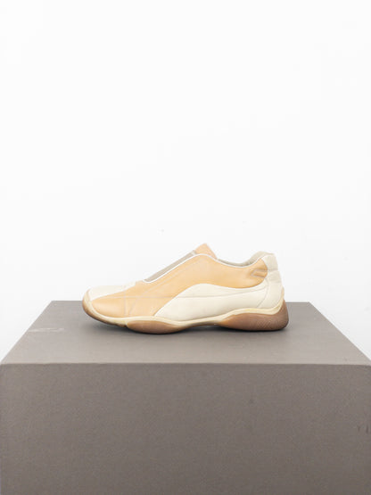 Prada AW99 Square Toe Biker Moto Sports Low-Top Sneakers