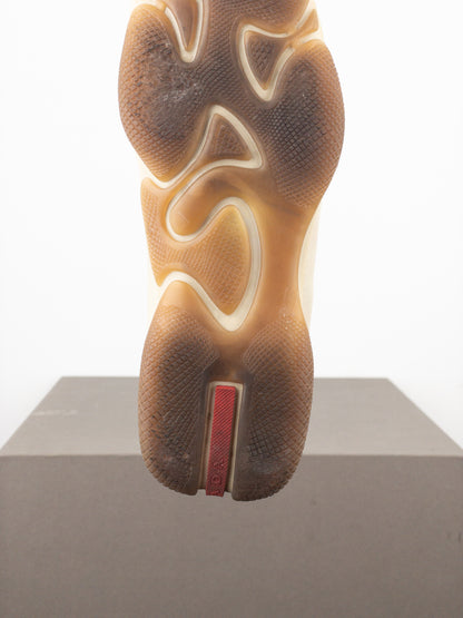 Prada AW99 Square Toe Biker Moto Sports Low-Top Sneakers