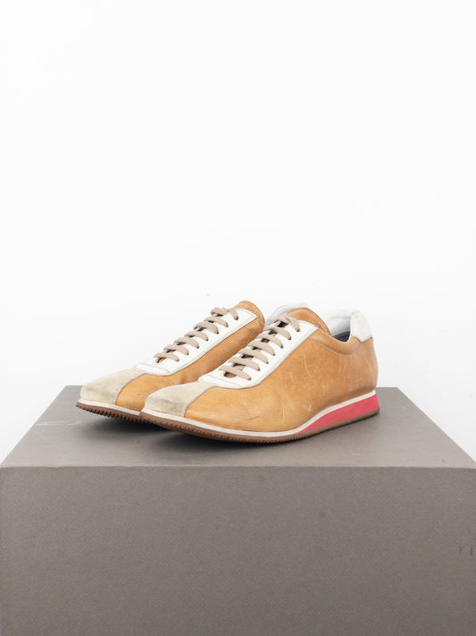 Miu Miu 2000s Square-Toe Low-Top Sports Sneakers