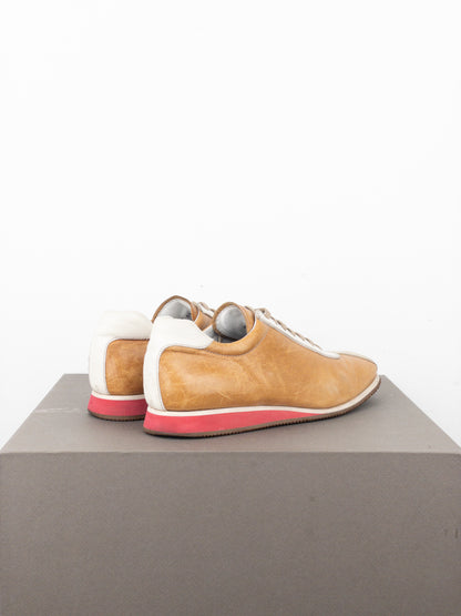 Miu Miu 2000s Square-Toe Low-Top Sports Sneakers