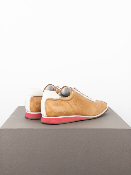 Miu Miu 2000s Square-Toe Low-Top Sports Sneakers