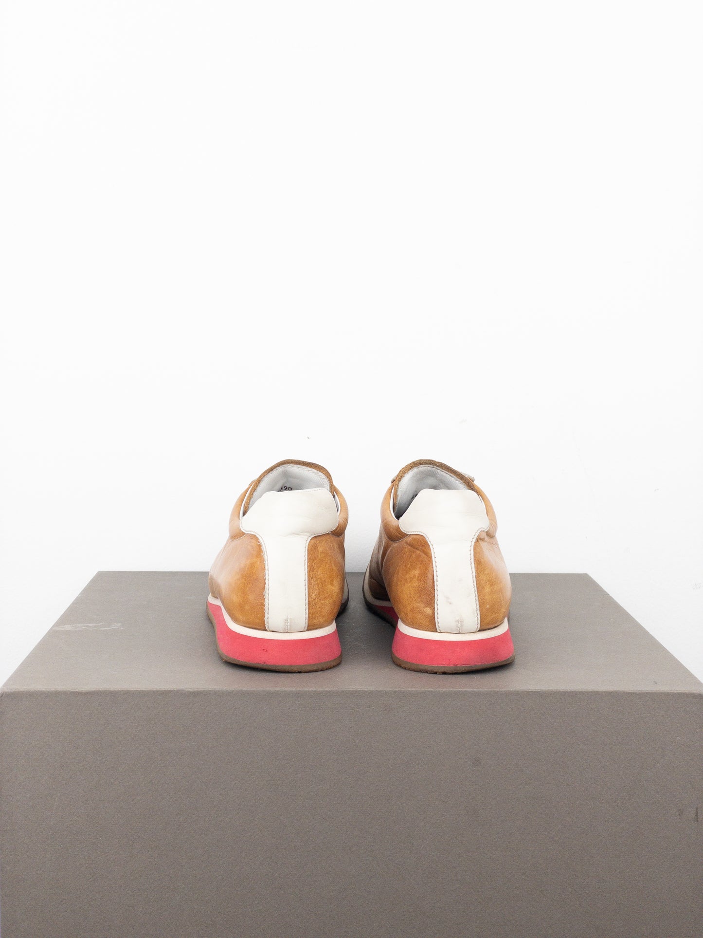 Miu Miu 2000s Square-Toe Low-Top Sports Sneakers